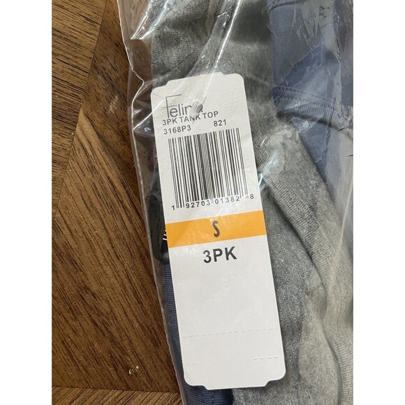 Felina 3 Pack Tank Top Size S Plum Blue And Gray - Picture 5 of 6